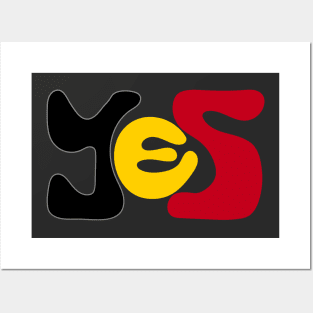 Yes to The Voice to Parliament Referendum Australia Aboriginal and Torres Straight Islander Posters and Art